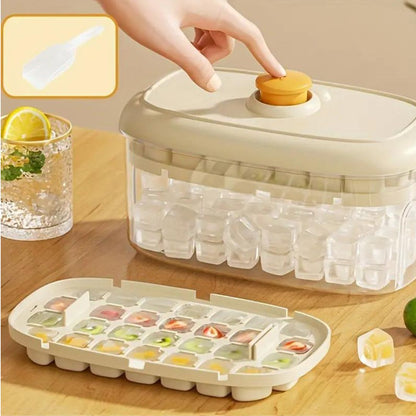 Easy Release Ice Cube Tray With Storage Box